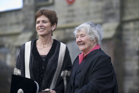 Dr Richardson after the ceremony with Baroness Williams of Crosby (photo: Alan Richardson, Pix-AR)
